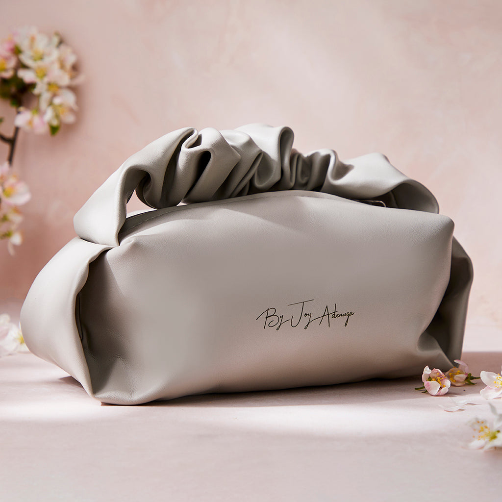 The Scrunchie Bag (Light gray) - ByJoyadenuga